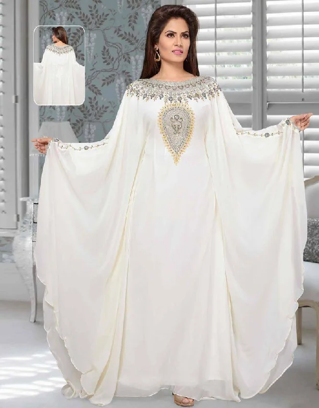 Beautiful Farasha With Butterfly Sleeve Dubai Style Kaftan