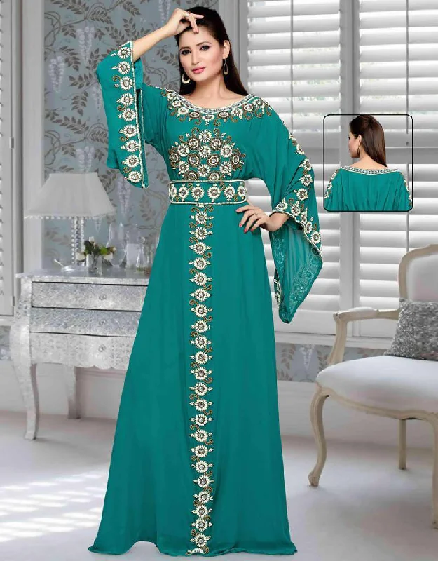 Bell sleeve Aline Kaftan Teal