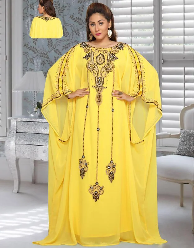 Dubai Style Kaftan With Hand Work