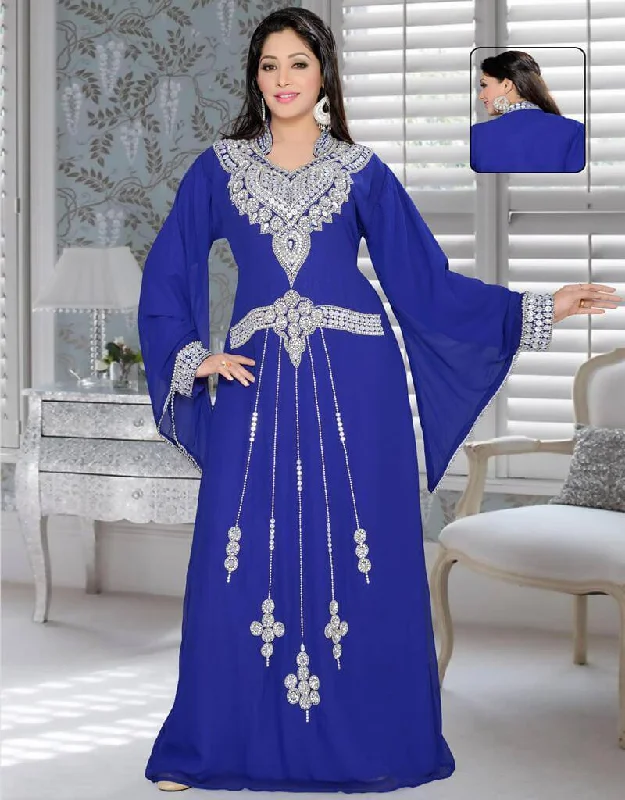 Dubai Style Party Wear Kafan With Front Slits