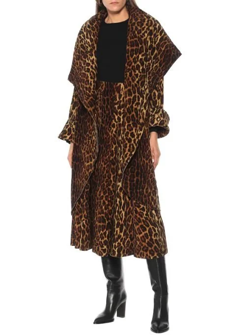 Real Housewives of Beverly Hills Garcelle Beauvais Leopard Coat