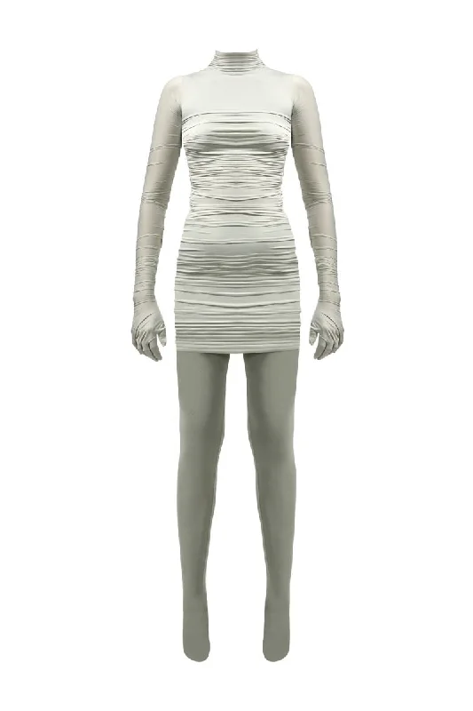 VALE GRAY MINI DRESS