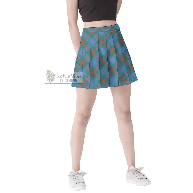 Agnew Ancient Tartan Women's Plated Mini Skirt