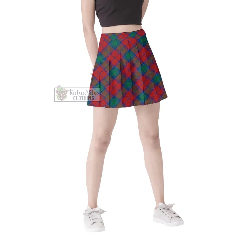 Auchinleck (Affleck) Tartan Women's Plated Mini Skirt