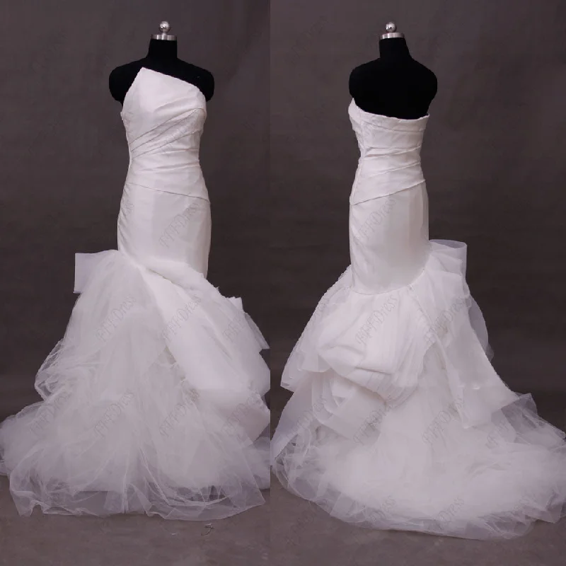 Mermaid  wedding dresses pick up skirt