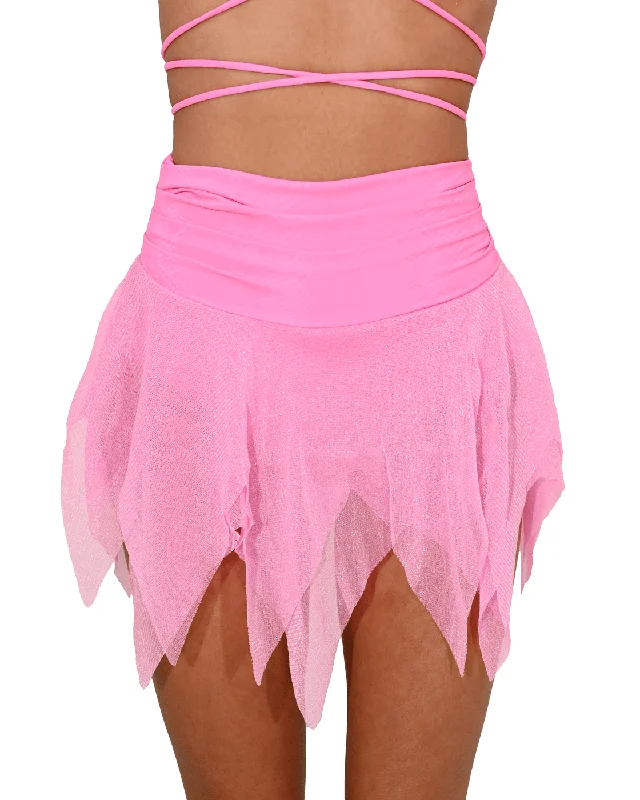 Pink Pixie Mesh Mini Skirt