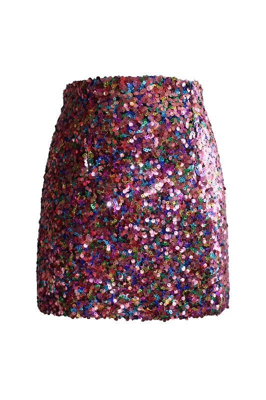 Sequined Mini Skirt