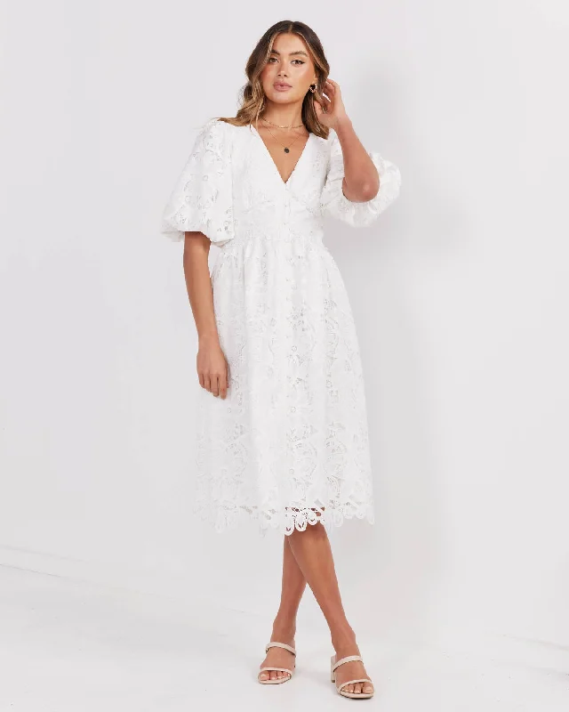 Londyn Dress-White