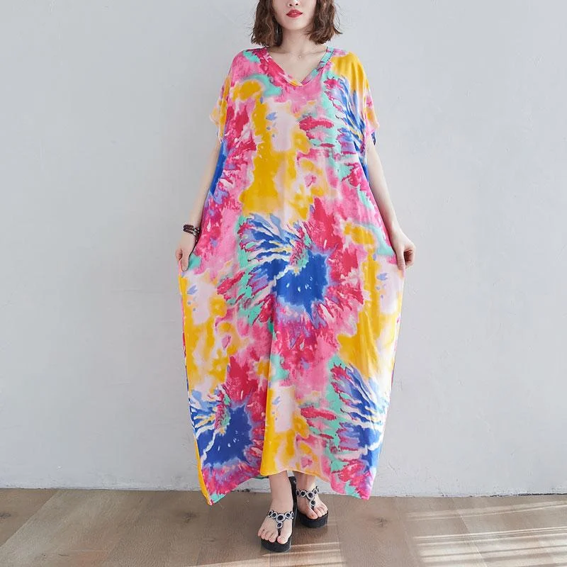 Oversized Tie-Dye Maxi Dress