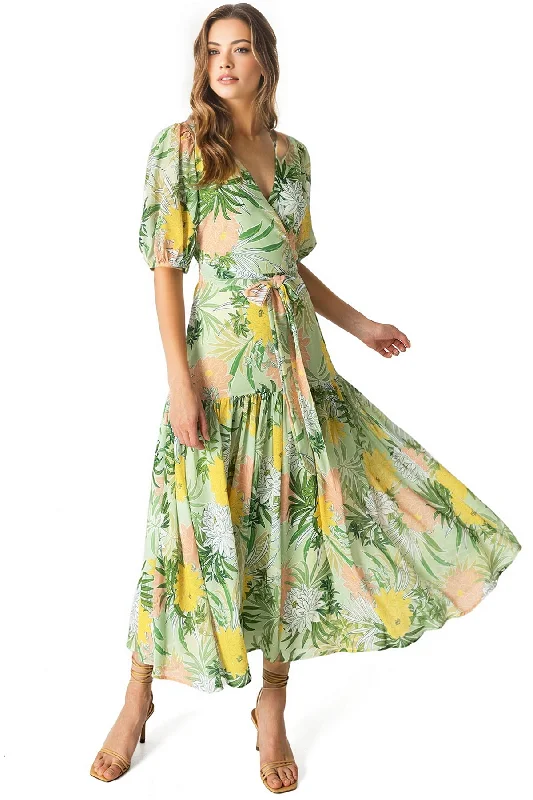 Tropic Blossom Midi Dress