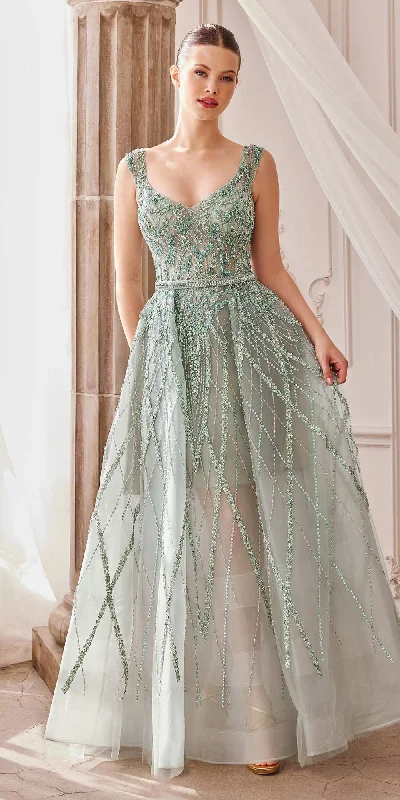 Andrea & Leo A1091 Gemma Jewel Beaded Ball Gown