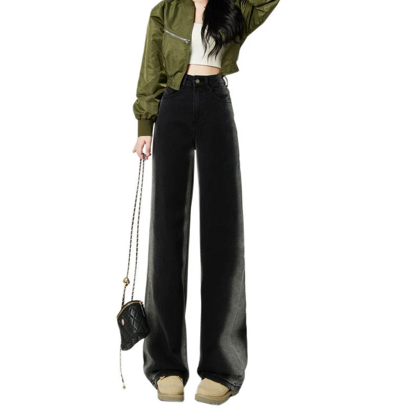 NiDELL: Glamorous Winter Cotton Jean Long Pants For Women