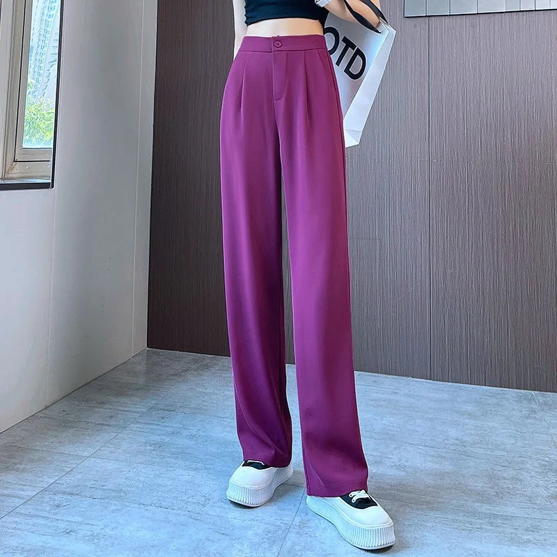 NiDELL: Women’s Vintage Trousers Long Pants for Autumn