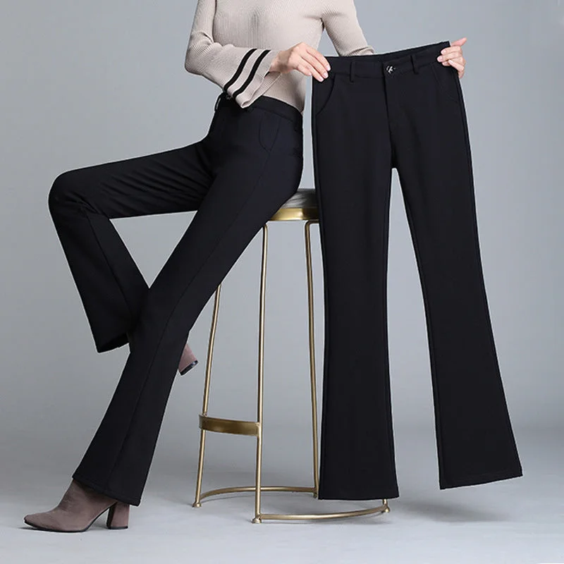 NiDELL: Women’s Glamorous Suit Pants Trousers For Autumn