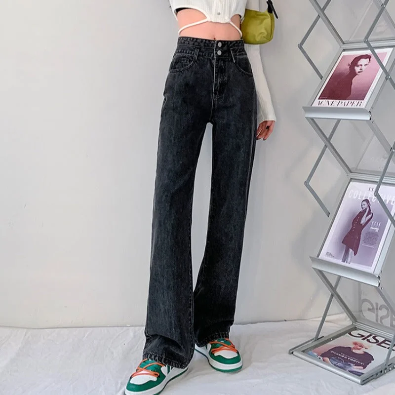 NiDELL: Glamorous Autumn Cotton Jean Long Pants For Women