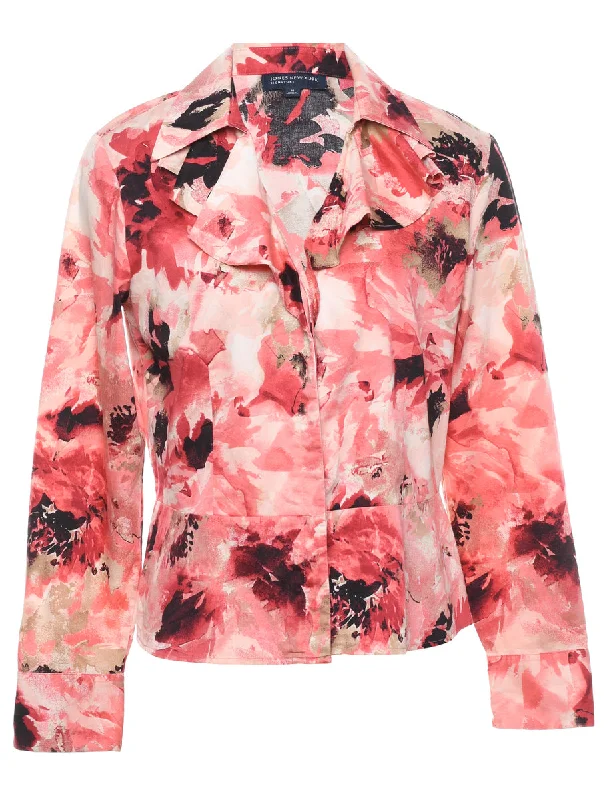 Abstract Print Blouse - M