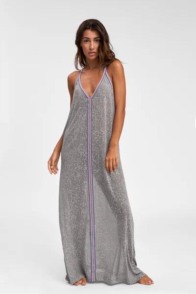 Silver Beach Dress - Inca Sundress Grey