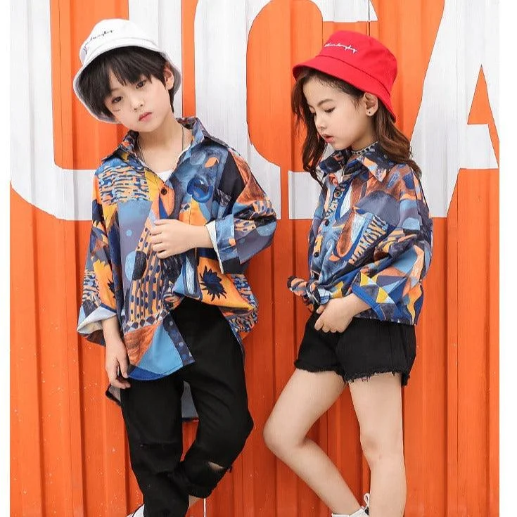 Children Loose Floral Shirt