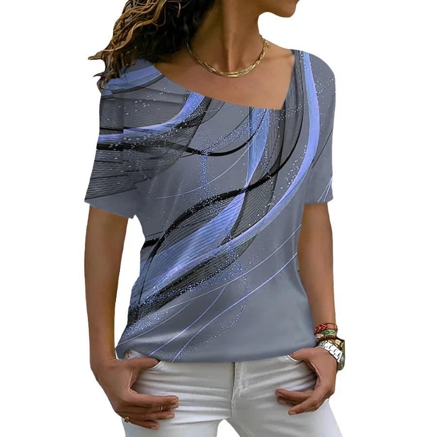 Elegant Women's  Slim Casual T-shirt