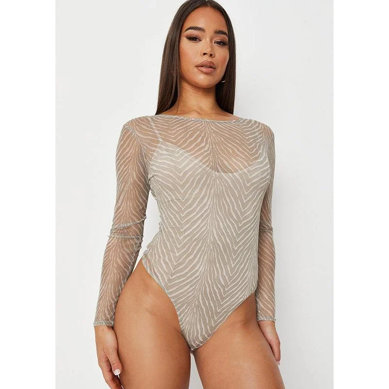 Slim See-through Series Base Shirt Top