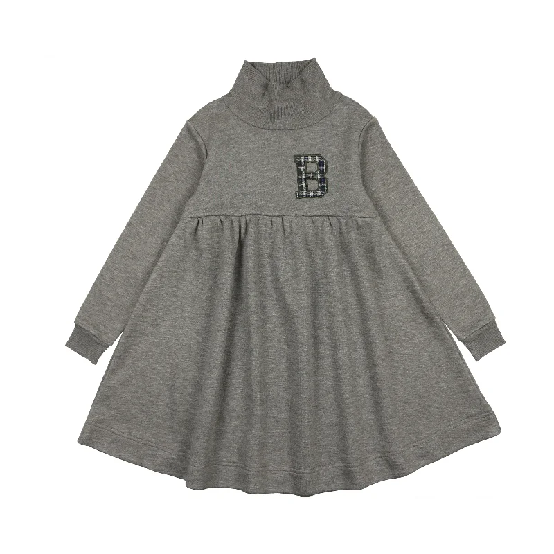 Plaid applique sweatshirt dress by Lil Leggs