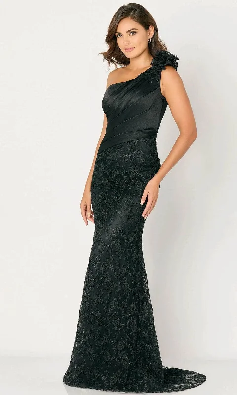 Cameron Blake CB796 - Lace Bow Accent Evening Dress