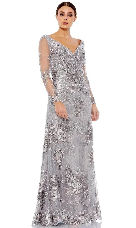 Mac Duggal 67539 - V-Neck Lace Evenng Gown