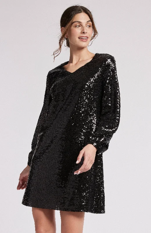 Tyler Boe Porter Sequin Dress Black