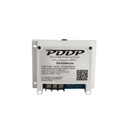 محافظ برق تک فاز ریلی PDDP مدل 1PE-SA-SD-3X26 | سرج ارستر کلاس B+C با تشخیص نوسان